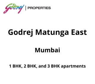 Godrej Matunga East Mumbai | E-Brochure