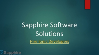 Hire ionic Developers | ionic Programmer in India, USA