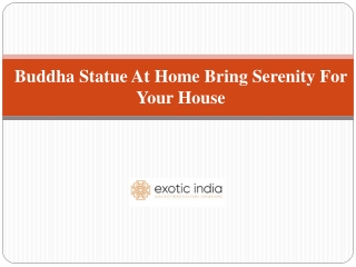 Buddha Statue At Home Bring Serenity For Your House