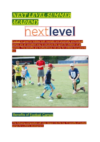 Football Camp CT