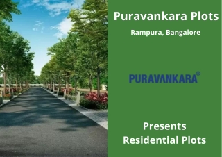 Puravankara Plots In Rampura Bangalore - E-Brochure