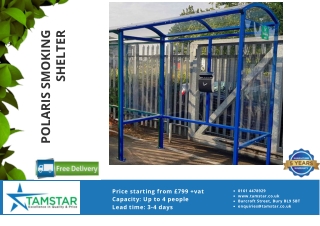 Smoking Shelters & Vaping Shelters | Tamstar | Bury UK