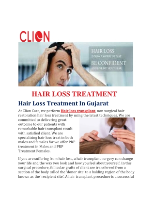 HAIR LOSS TREATMENT
