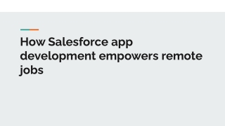 salesforce app development