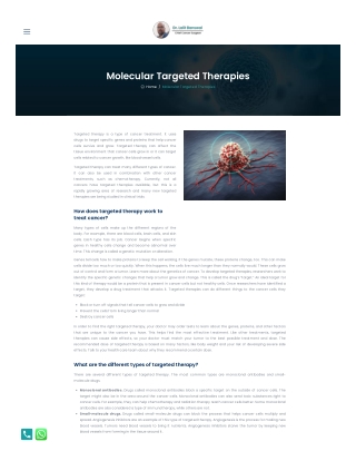 Molecular Targeted Therapy-Dr. Lalit Banswal - Best Cancer Specialist in Undri,Pune  Expert Surgical Oncologist
