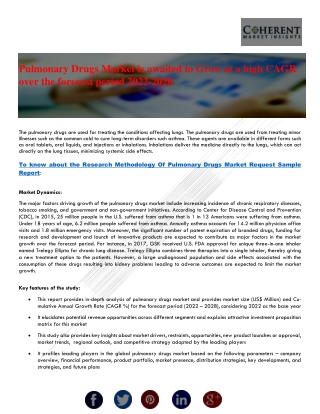 Pulmonary Drugs Market