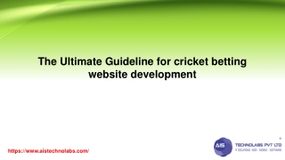 The Ultimate Guideline for cricket betting website development