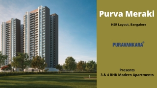 Purva Meraki HSR Layout Bangalore - E-Brochure