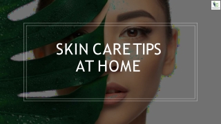 Skincare Tips at Home