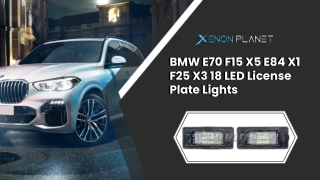 BMW E70 X5 18 LED License Plate Lights