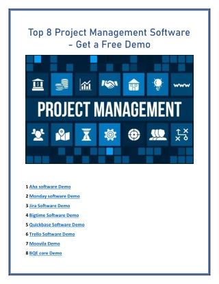 Top 8 Project Management Software