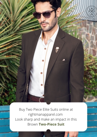 Buy Elite Two Piece Suits for Men  Rightman Apparel