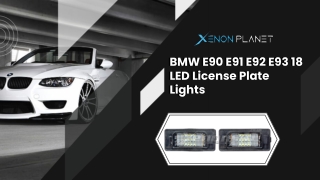 BMW E93 18 LED License Plate Lights