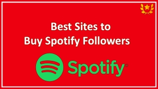 Best Sites to Buy Spotify Followers l ChaoGolden