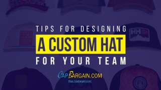 Tips for designing a Custom Hat for your Team