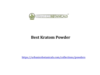 Best Kratom Powder