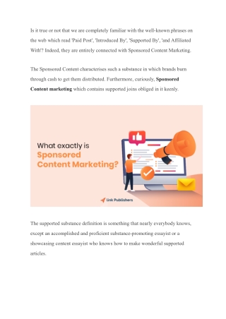 What exactly is Sponsored Content Marketing_