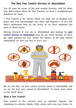 Pest Control Ahmedabad