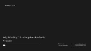 Why is Selling Office Supplies a Profitable Venture