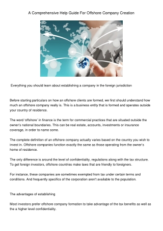 AComprehensiveHelpGuideForOffshoreCompanyCreation