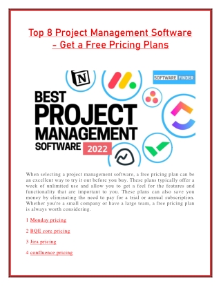 Top 10 Project Management Software
