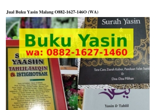 Jual Buku Yasin Malang