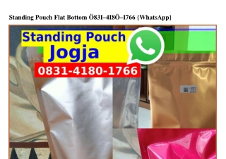 Standing Pouch Flat Bottom