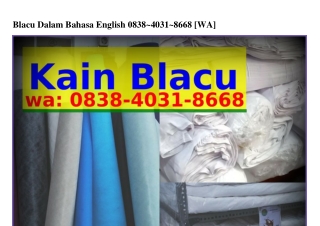 Blacu Dalam Bahasa English O8З8·ㄐOЗ1·8ϬϬ8{WA}