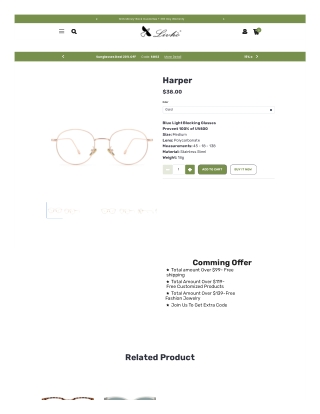 Best Blue Light Blocking Reading Glasses | Harper | Livho