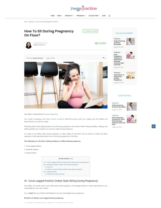 Benefits of butterfly sitting position in pregnancy