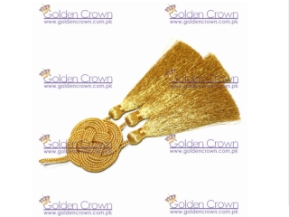 Celtic Knot Cincture Gold 3 small Tassels Cotton blend Felisi Gold