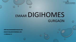 Emaar digihomes   gurgaon