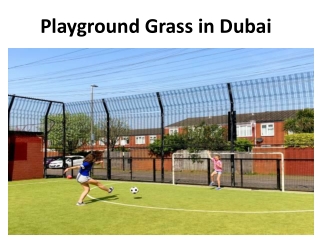 Playground Grass in Dubai