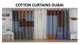 COTTON CURTAINS DUBAI