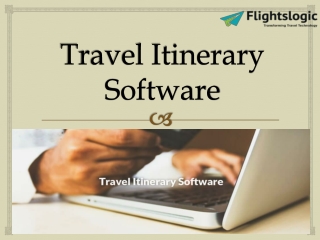 Travel Itinerary Software