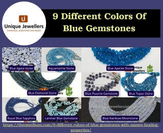 9 Different Colors Of Blue Gemstones With Names & Healing Properties