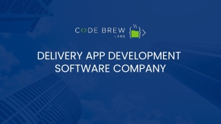 Create Delivery App With Code Brew Labs