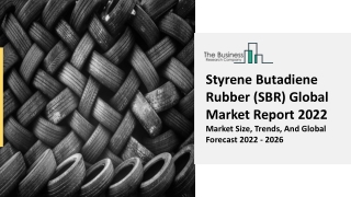 Styrene Butadiene Rubber (SBR) Market Overview, Drivers And Outlook Report 2022