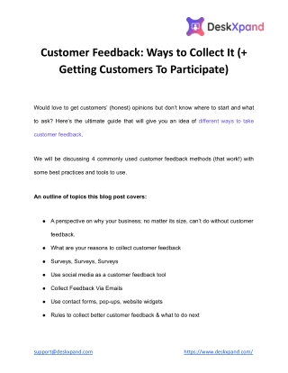 Customer Feedback_ Ways to Collect It (  Getting Customers To Participate)