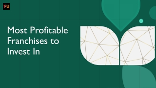 Most Profitable Franchises to Invest In | The Franchise Universe