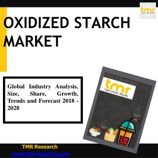 Oxidized Starch Market Insights, Trends and Growth Outlook 2031