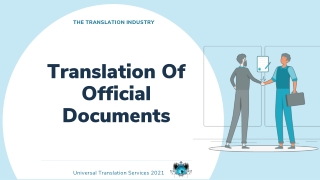 Translation Of Official Documents