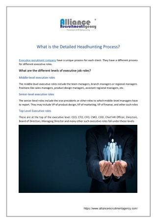One among the top agencies that recruit executives