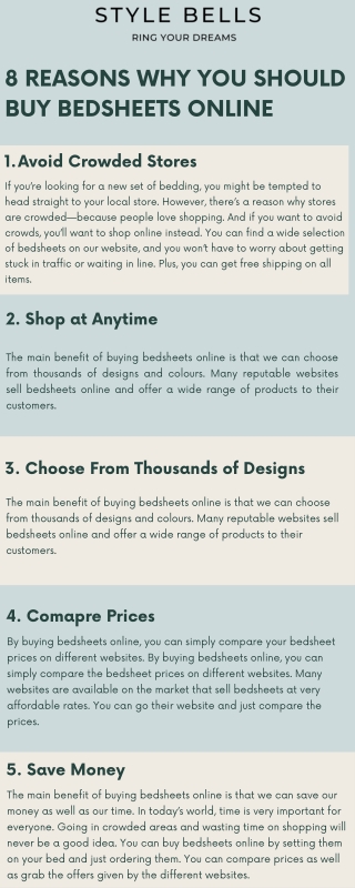 8 Reasons Why You Should Buy Bedsheets Online |Style Bells