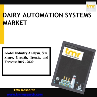 Dairy Automation Systems Market Future Innovation Strategies 2031