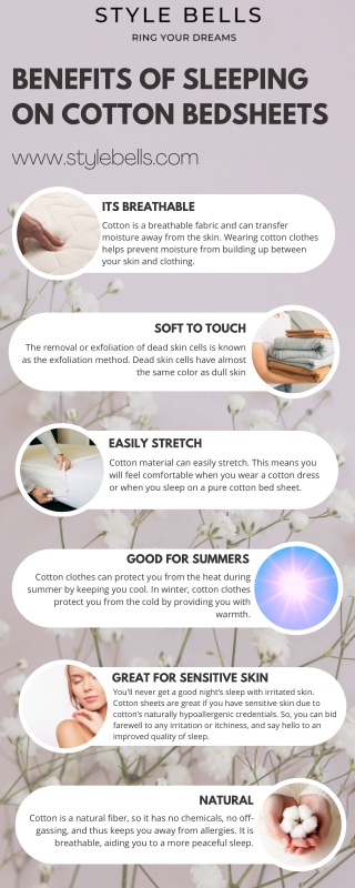 Benefits of Sleeping On Cotton Bedsheets | Style Bells