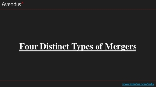 Four Distinct Types of Mergers