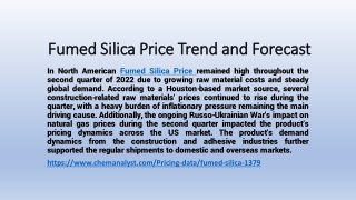 Fumed Silica Demand online