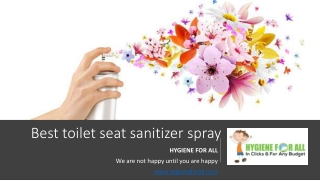 best toilet seat sanitizer spray