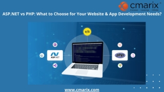 ASP.NET Vs PHP : Which is best for Your Web & App Development?